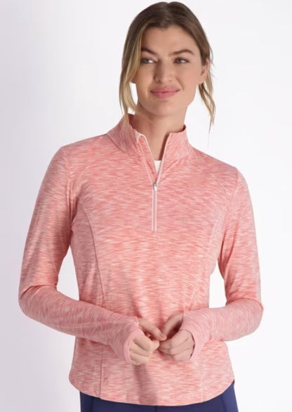 ZERO RESTRICTION SHAE LONGSLEEVE ZIP MOCK (MULTIPLE COLORS)