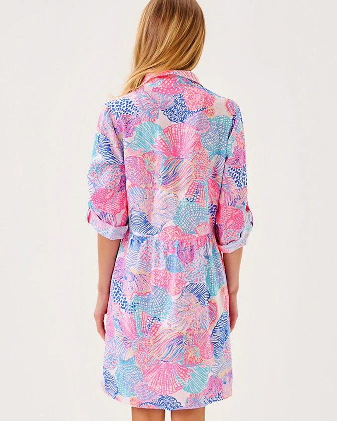 Women's Shaela Dress in Multi Roar Of The Seas - Lilly Pulitzer Women's Shaela Dress in Multi Roar Of The Seas - Lilly Pulitzer