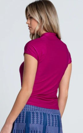 Lucky in Love Berry Buzz Shimmer on Short Sleeve