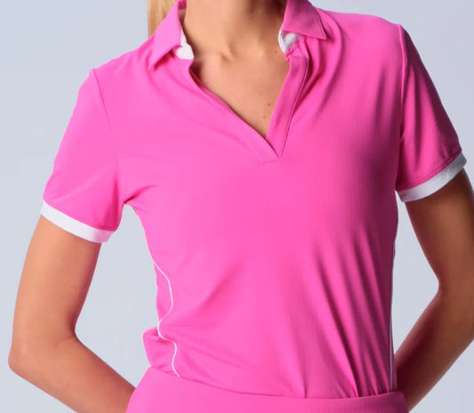 G Lifestyle SUNSET OASIS Short Sleeve Polo Shirt