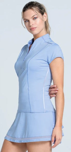 Lucky in Love Lavender Collection Swing Zip Short Sleeve