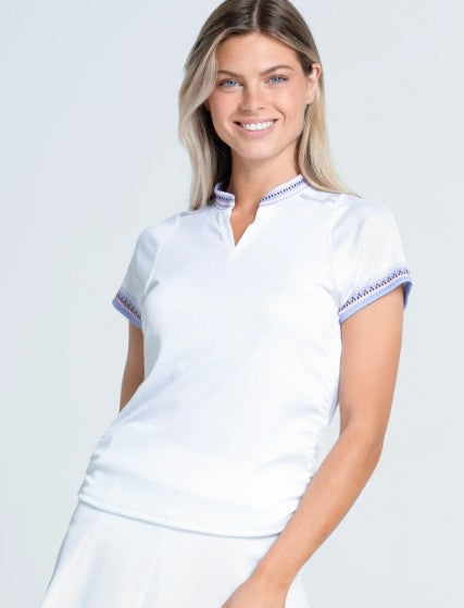 Lucky in Love Lavender Collection Short Sleeve Top