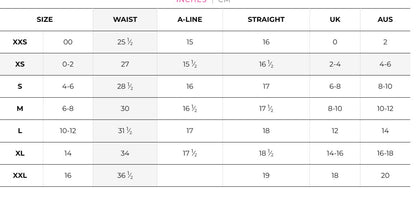 Golftini Radiant 16.5" and 17.5" Skort (Multiple Lengths)