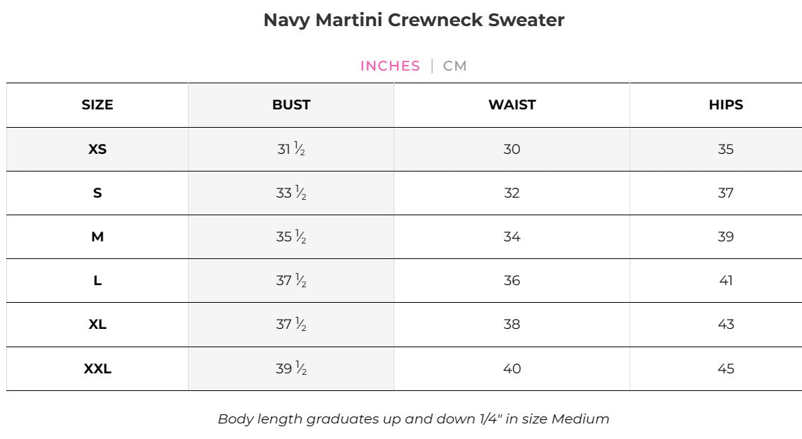 Golftini Martini Crewneck Sweater (Multiple Colors)