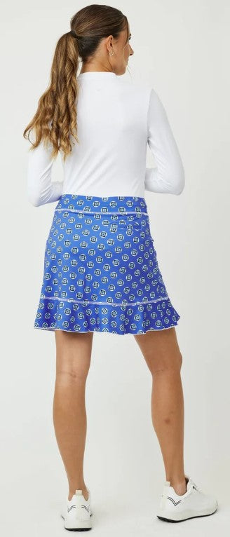 Sofibella Golf Colors Skort 18" in Livio Geo