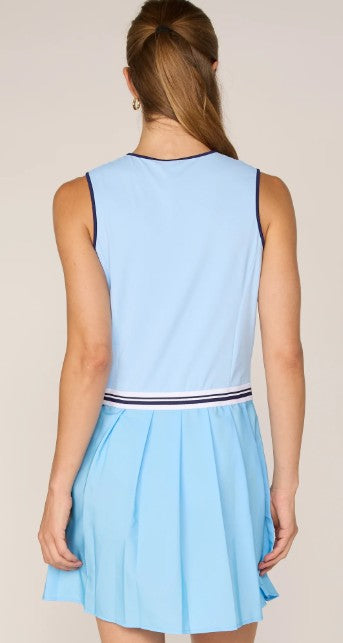 G Lifestyle Sleeveless Quarter Zip Dress (Multiple Colors)