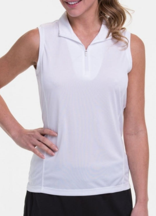 EPNY Convertible Sleeveless Zip Mock Polo (Multiple Colors)