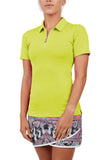 Sofibella UV Pique Zip Short Sleeve (Multiple Colors)