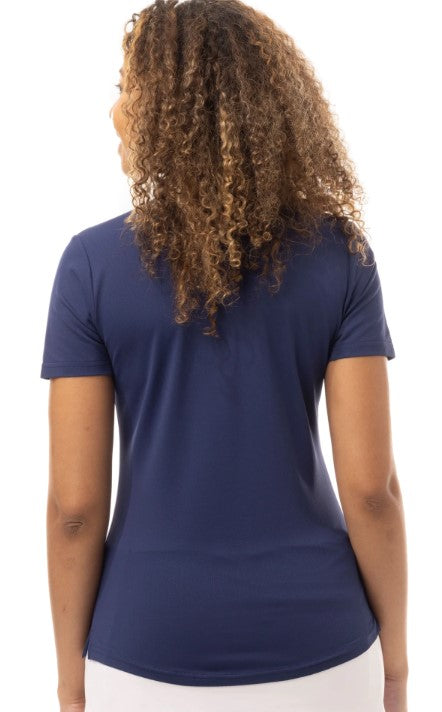 SanSoleil SolTek LUX Short Sleeve Zip Mock (Multiple Colors)