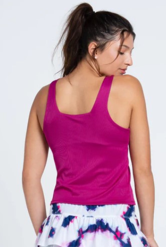 Lucky in Love Berry Buzz Squared Up Tank w/Bra