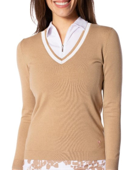 Golftini Stretch V-Neck Sweater (Multiple Colors)