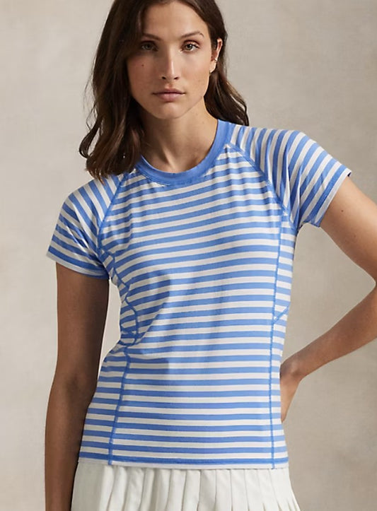 Ralph Lauren RLX Striped Stretch Short Sleeve Jersey