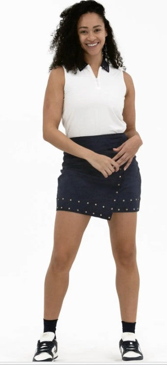 FORAY Studded Wrap Skirt 15.5"