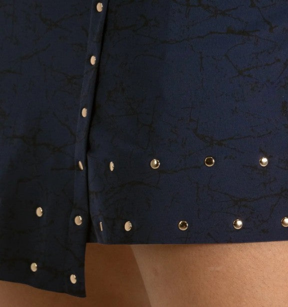 FORAY Studded Wrap Skirt 15.5"