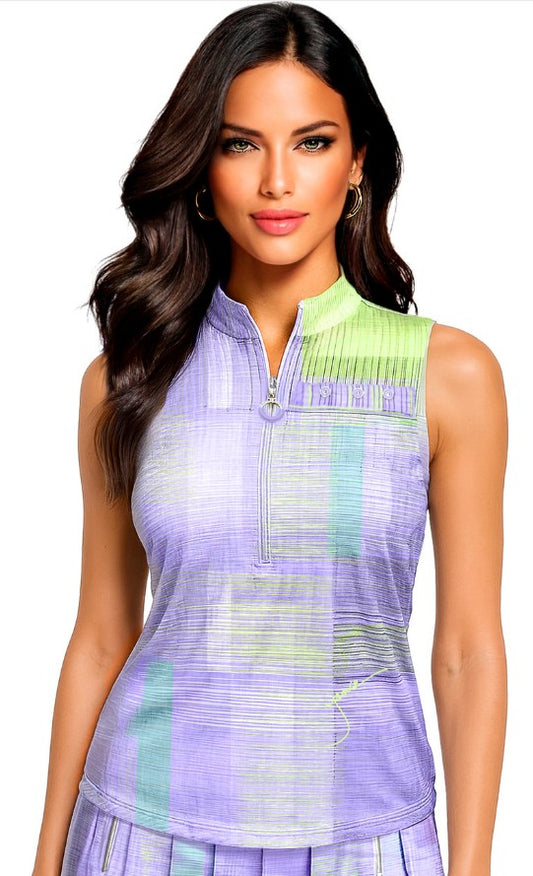Jamie Sadock TARTAN Sleeveless Top