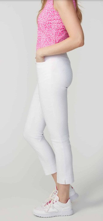 SWING CONTROL TEXTURED TECHNO JACQUARD VENTED ANKLE PANT 28" (MULTIPLE COLORS)