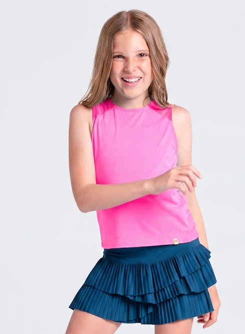 Lucky in Love Youth Tie Break Tank Sleeveless (Multiple Colors)
