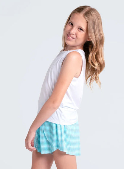 Lucky in Love Youth Tie Break Tank Sleeveless (Multiple Colors)