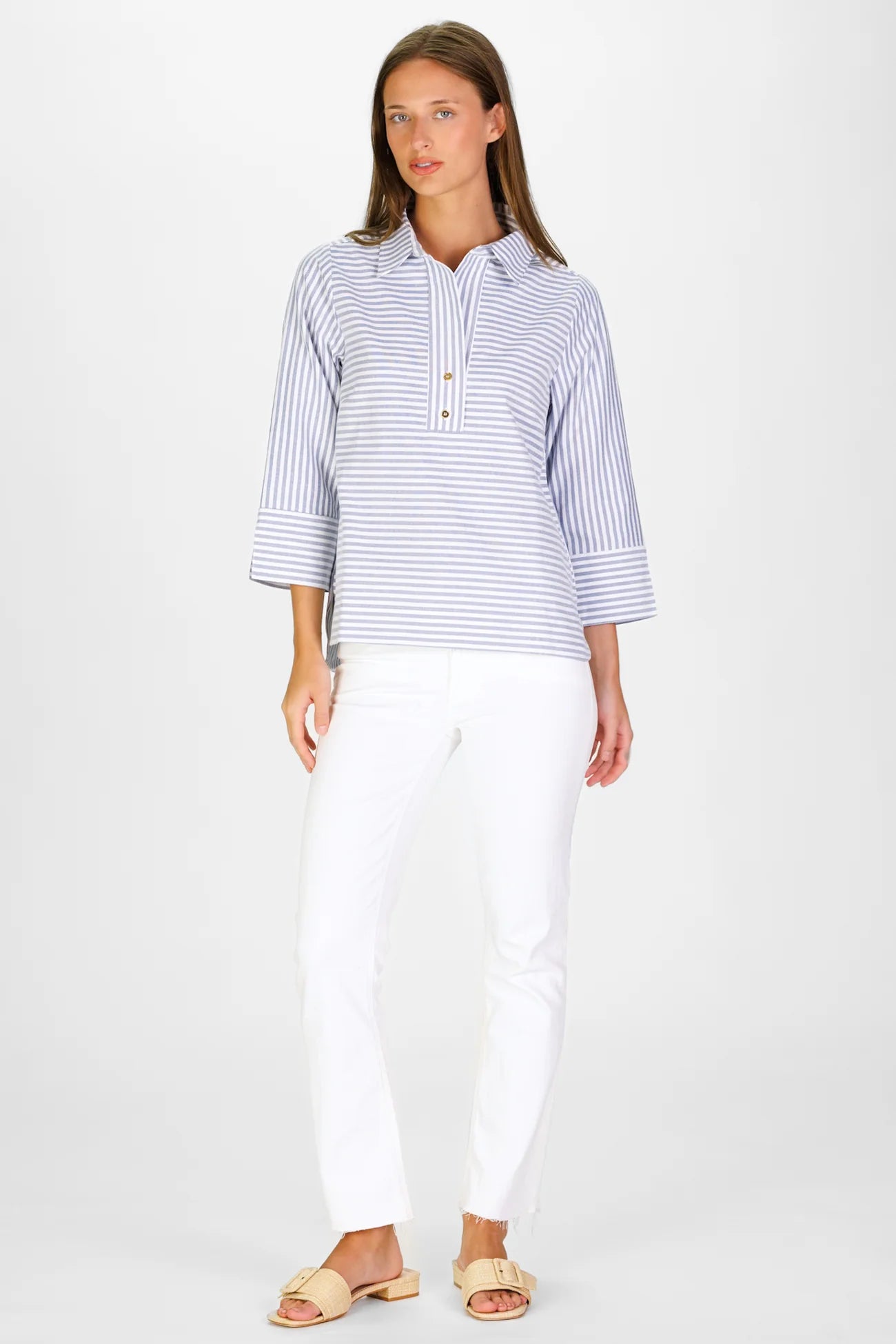 Duffield Lane Toni 3/4" Sleeve Top (Multiple Colors)