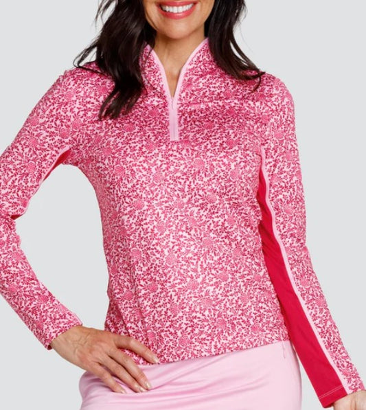 Tail Better HIBISCUS PALMS Long Sleeve Torin Top