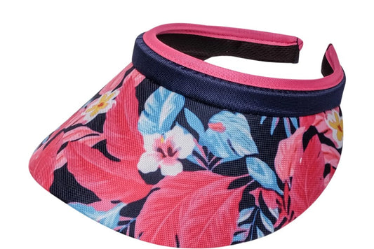 GloveIt Tropicana Print Solid Clip-On Visors