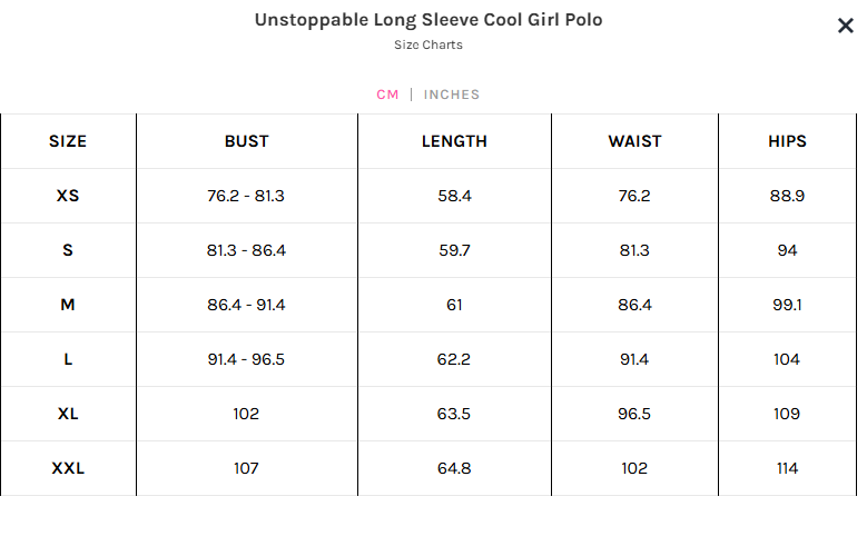 Golftini Unstoppable Cool Girl Mock Polo Long Sleeve