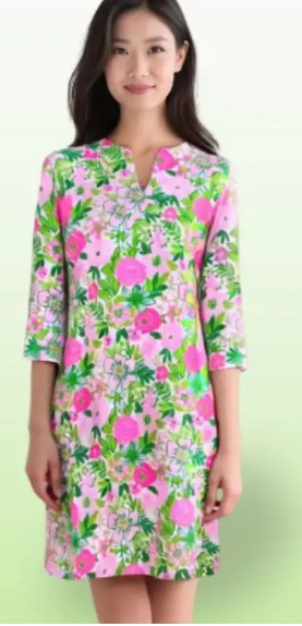 Katherine Way Vero Beach Tunic 3/4 Sleeve Dress