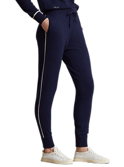 Ralph Lauren RLX WASHABLE CASHMERE JOGGER W/ PIPING DETAIL