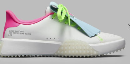G/FORE WOMEN'S G.112 KILTIE GOLF SHOE IN SNOW / MULTI