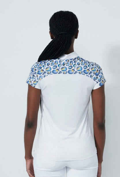 Daily Sports BLUE ILLUSIONS Cap Sleeve Polo Shirt