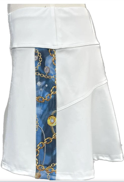 EPC Couture Jewels Wilma White Skort 17"