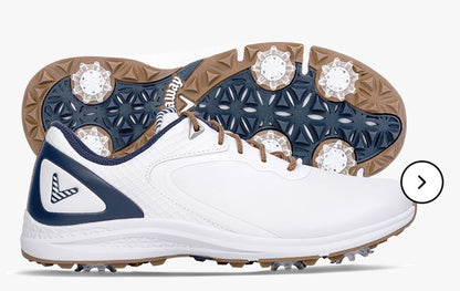 Callaway Women's Coronado V2 Golf Shoes in White/Navy