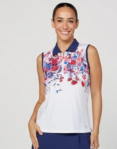 Sofibella Wild Flowers Women's Sleeveless Top