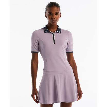 Original Penguin Women's Printed Collar Half Sleeve Golf Dress