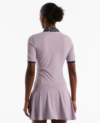 Original Penguin Women's Printed Collar Half Sleeve Golf Dress