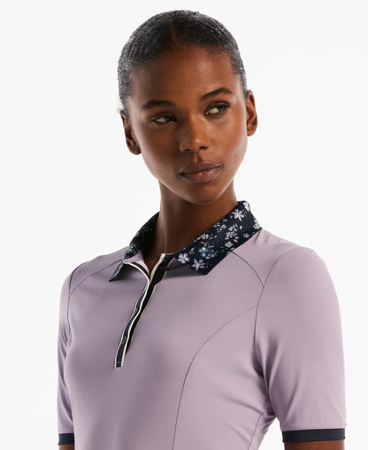 Original Penguin Women's Printed Collar Half Sleeve Golf Dress