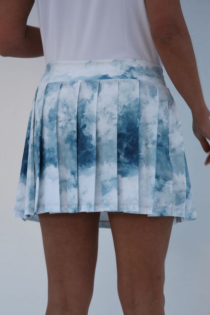 FAMARA CLOUDS Box Pleat Golf Skort