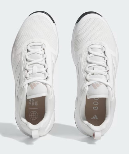 Adidas Zoysia Spikeless Golf Shoes - Cloud White / Cloud White / Wonder Taupe