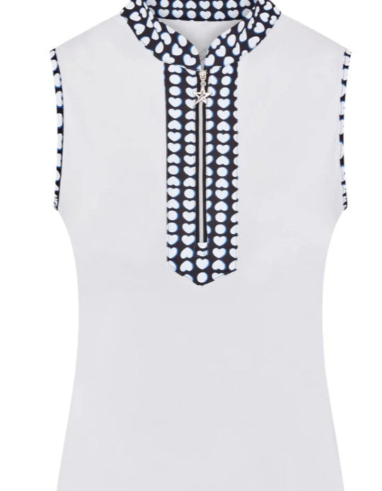 SWING OUT SISTER Jumping Beans Zest Pique Pattern Sleeveless Top
