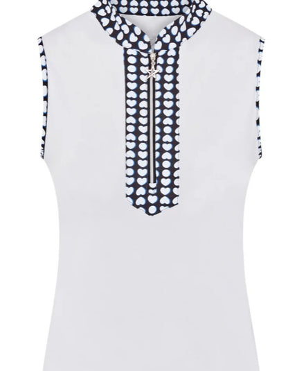 SWING OUT SISTER Jumping Beans Zest Pique Pattern Sleeveless Top