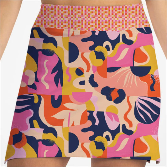 Skort Obsession Abstracular Designer Women's Skort 17"