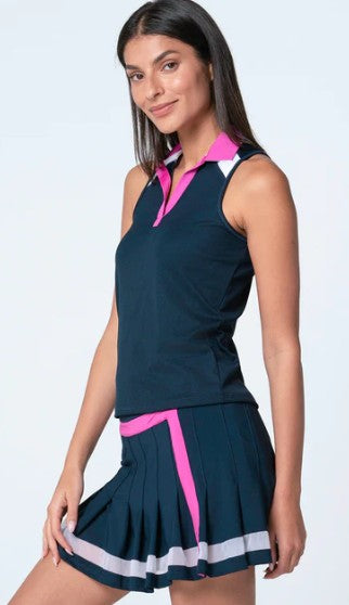 Lucky in Love Action Sleeveless Polo