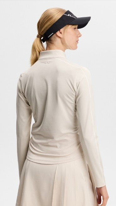 J.Lindenberg Adiola Quarter Zip Mid Layer Long Sleeve Top