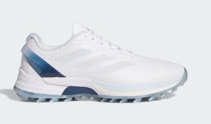 Adidas Adizero ZG Spikeless Golf Shoes - Cloud White / Crystal Sky / Dusky Petrol