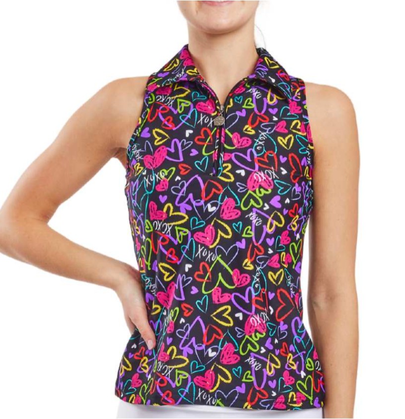 Tzu Tzu Heartbreaker Allie Modified Racerback Sleeveless Top