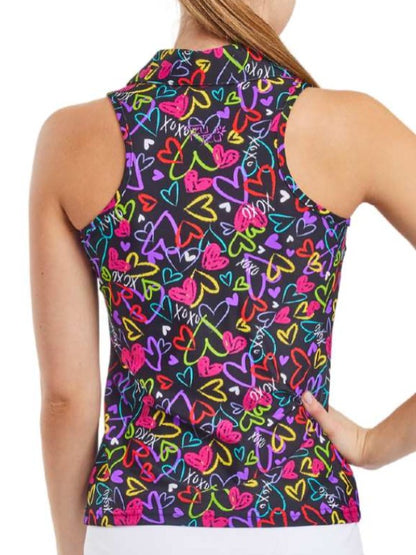 Tzu Tzu Heartbreaker Allie Modified Racerback Sleeveless Top