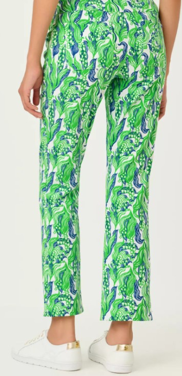 LILLY PULITZER Corso Scallop Kick Flare Ankle Pant 28"