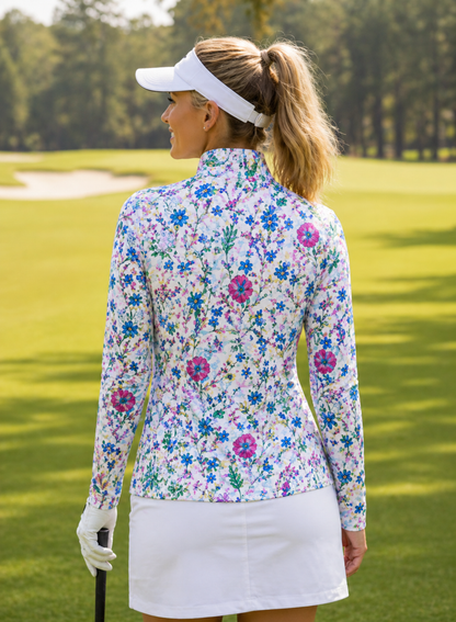 Katherine Way Anna Maria Long Sleeve Pullover in Jozy's Posies