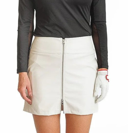 Amy Sport INSPIRED Aurora Skort FAUX LEATHER 16"