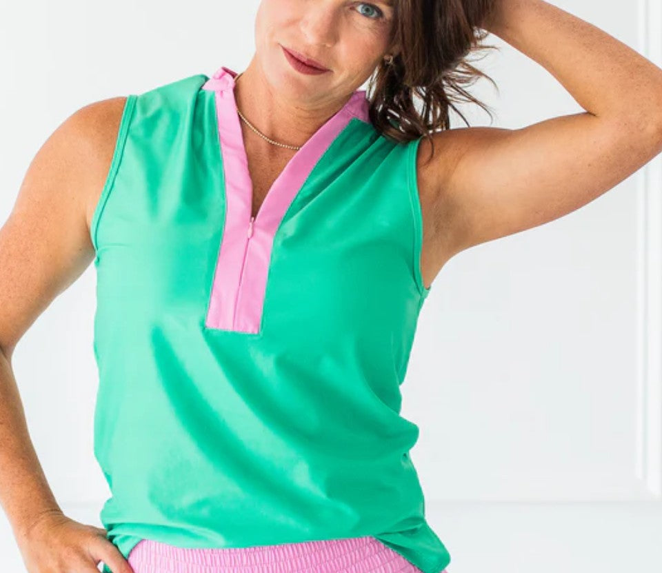 The Bubble Birch Sleeveless Solid Top (Multiple Colors)